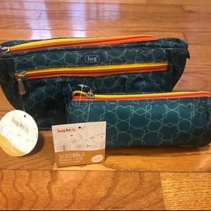 Lug Rub a Dub Toiletry Pouch and Scribble Pencil Case